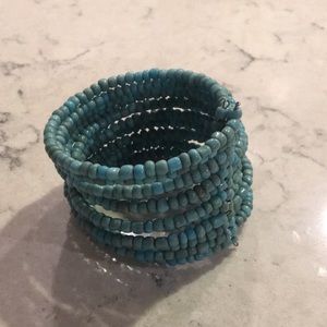 Turquoise beaded bracelet
